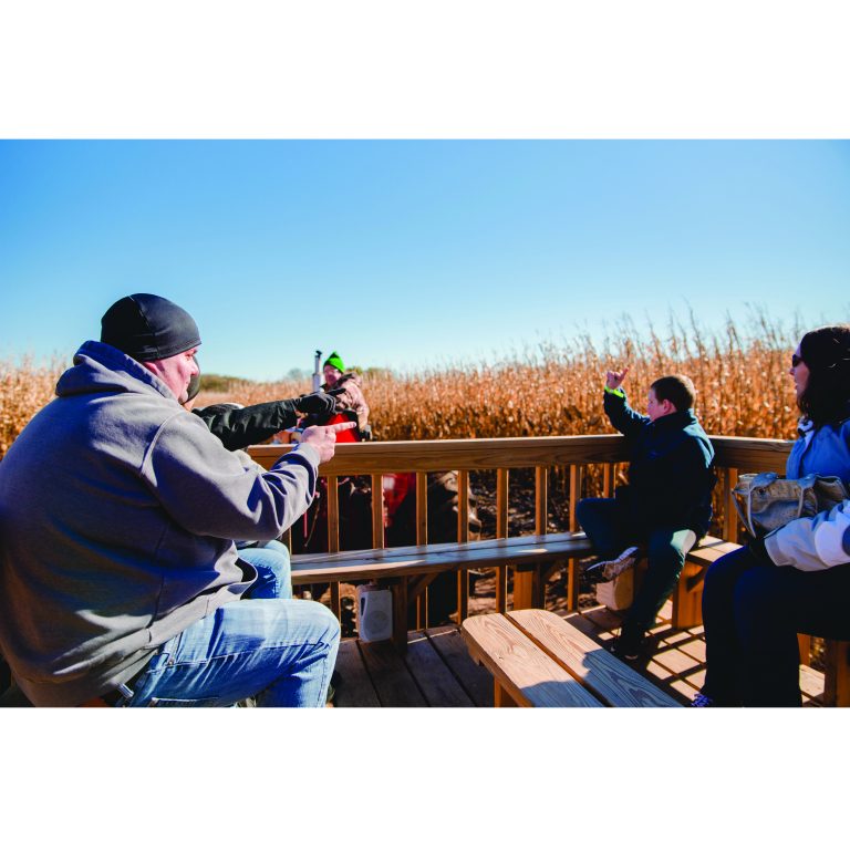 Riders on the “Choose Your Farm Adventure” pick which direction they think Jack the Farmer should go in search of his lost cow.